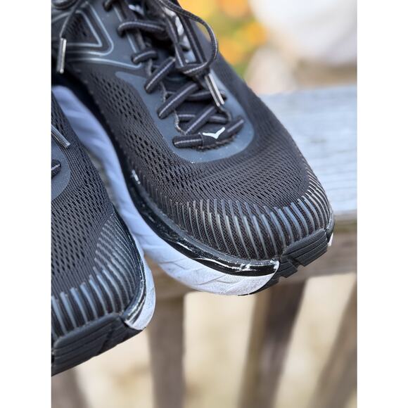 HOKA Bondi 7 Men’s Size 10 Black Athletic Shoes Comfort Walking Shoes - Picture 3 of 16